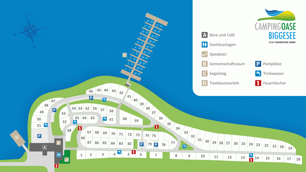 Campingplatz-Plan